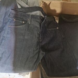 AG Adriano Goldschmied Dark Blue Straight Jeans New Without Tags